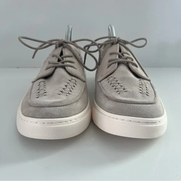 COMFORTIVA Thayer Apron Toe Leather Sneaker In Natural NEW - Picture 7 of 14